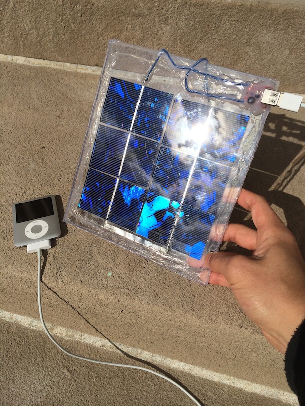 Picture of solar-powered USB charger